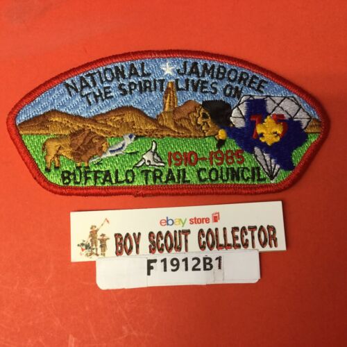 Boy Scout Jsp 1985 National Jamboree Buffalo Trail Council Shoulder Patch Csp