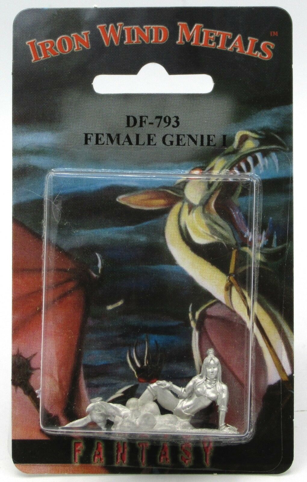 Ral Partha DF-793 Female Genie #1 (NPC Encounters) Djinn with Lamp Fantasy Jinn