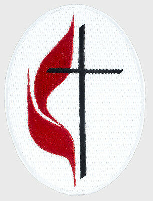 Embroidered United Methodist Church (k15) 3" Self-stick Applique Patch! 56705