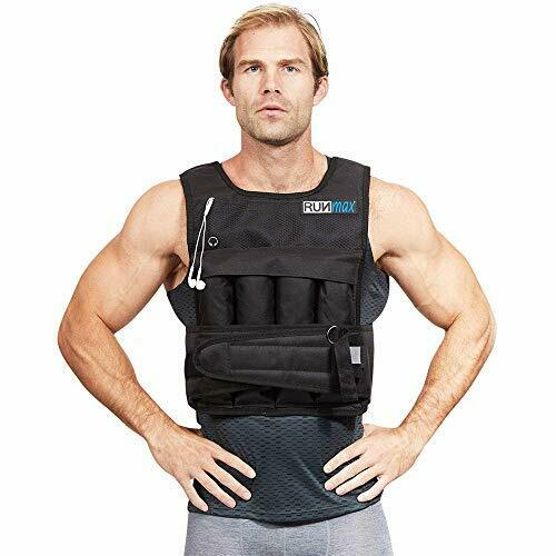 RUNFast/Max 12lbs-140lbs Adjustable Weighted Vest Without Shoulder Pads 20lbs