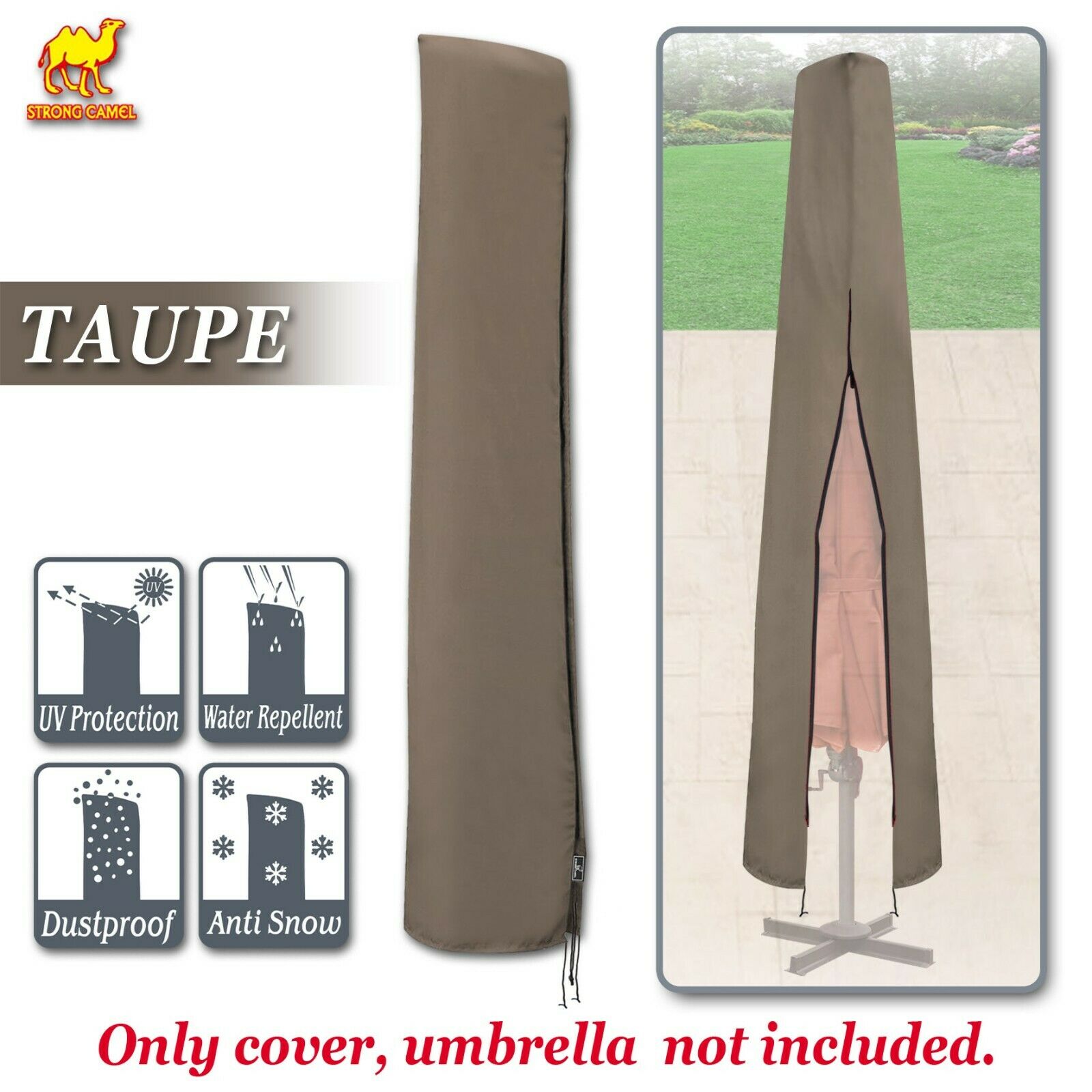 Patio Cantilever Roma Off-set 10-15ft Umbrella Protective Outdoor Protect Cover