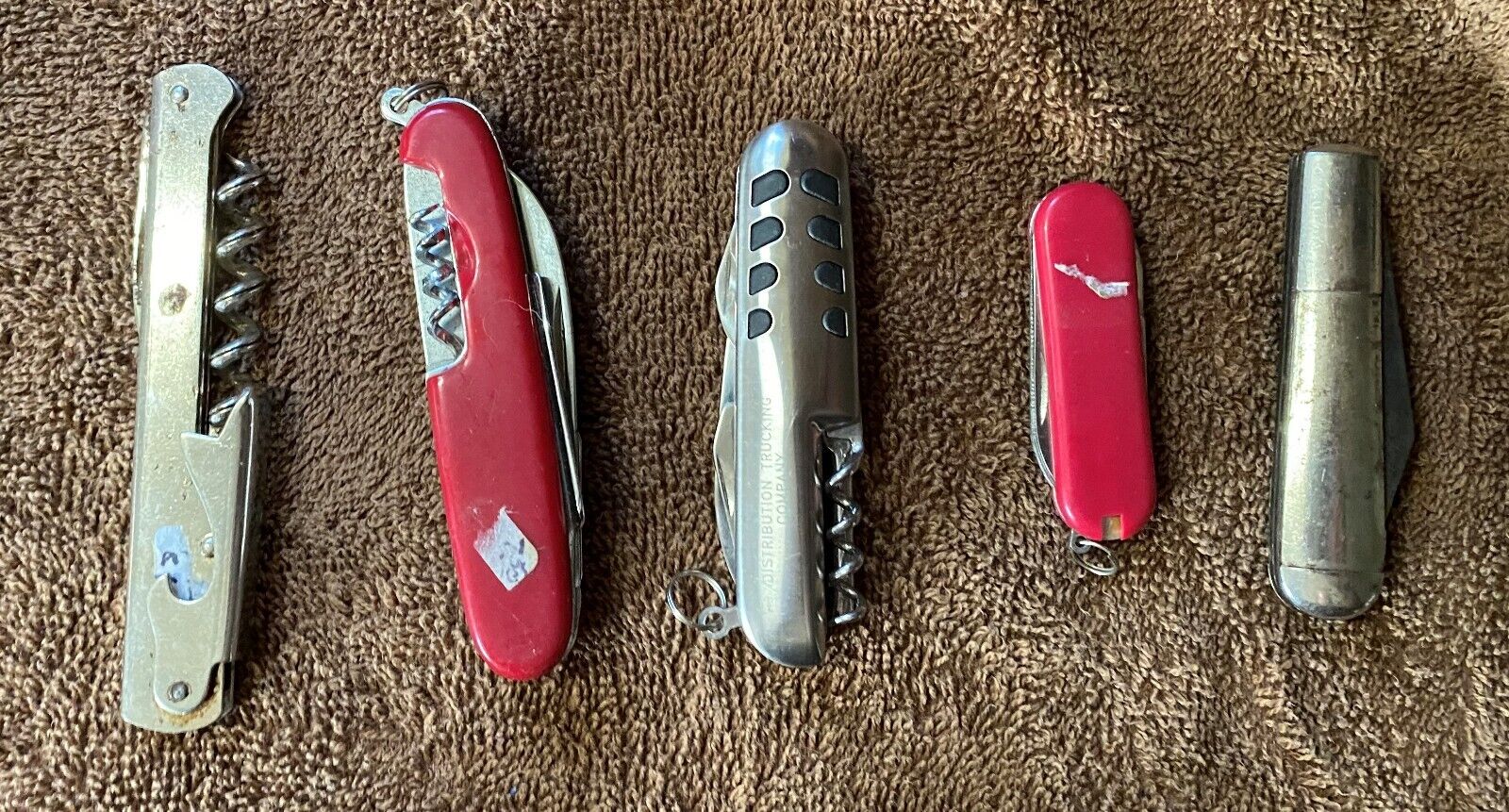 Set Of Five Vintage Knives/tools/multitools (tl62)