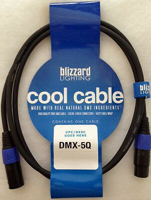 Blizzard Lighting Dmx-5q "cool Cable" 5' Dmx 22 Gauge Cable With 3-pin Xlr Ends