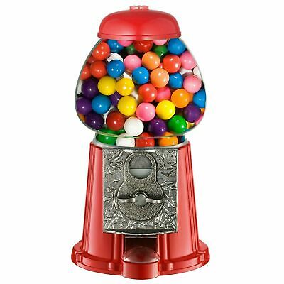 11 Inch Vintage Gumball Machine Bank Metal Base Glass Globe Toy Bank Table Top