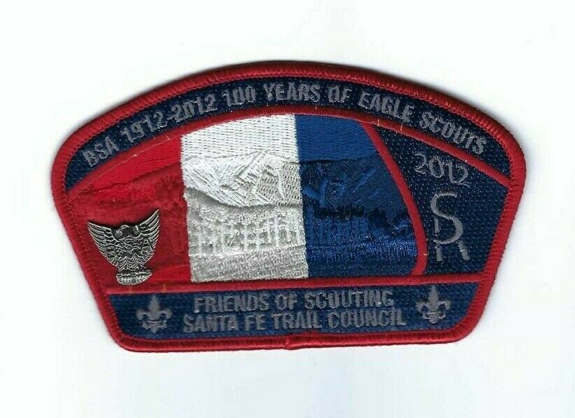 Boy Scout Patch Santa Fe Trail Council Fos Csp 100th Anniversary Of Eagle 2012