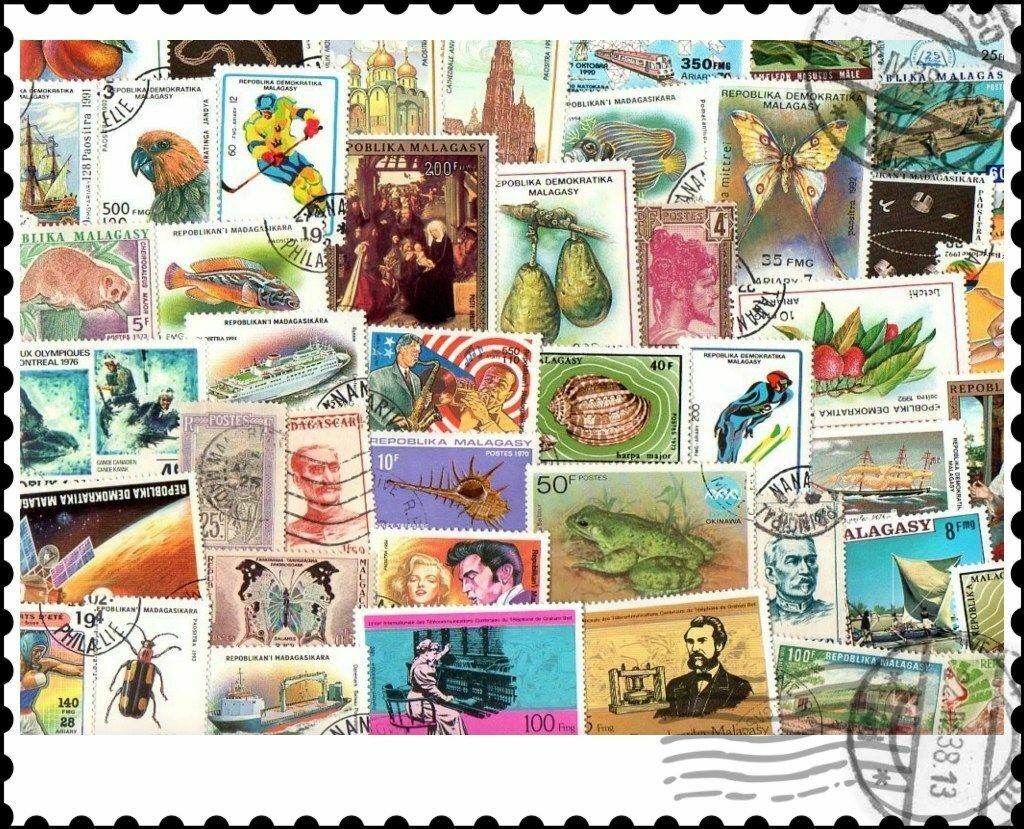 Madagascar : 100 Different Stamps Mixture