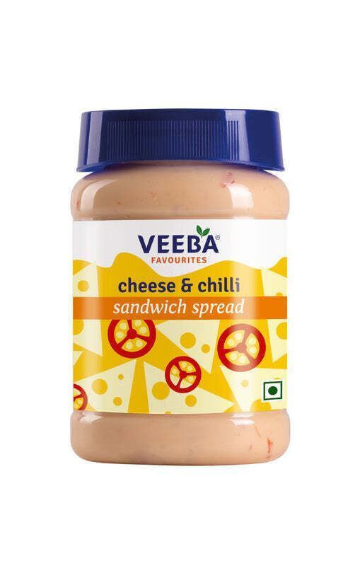 Veeba Cheese & Chilli Sandwich Spread (250g) - 100% Vegetarian