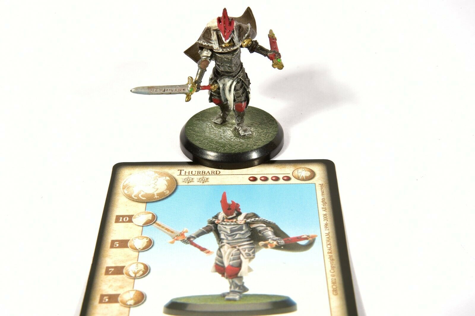Dnd Painted Confrontation The Age Of Rag'narok "thurbard" 1 Figure + Card