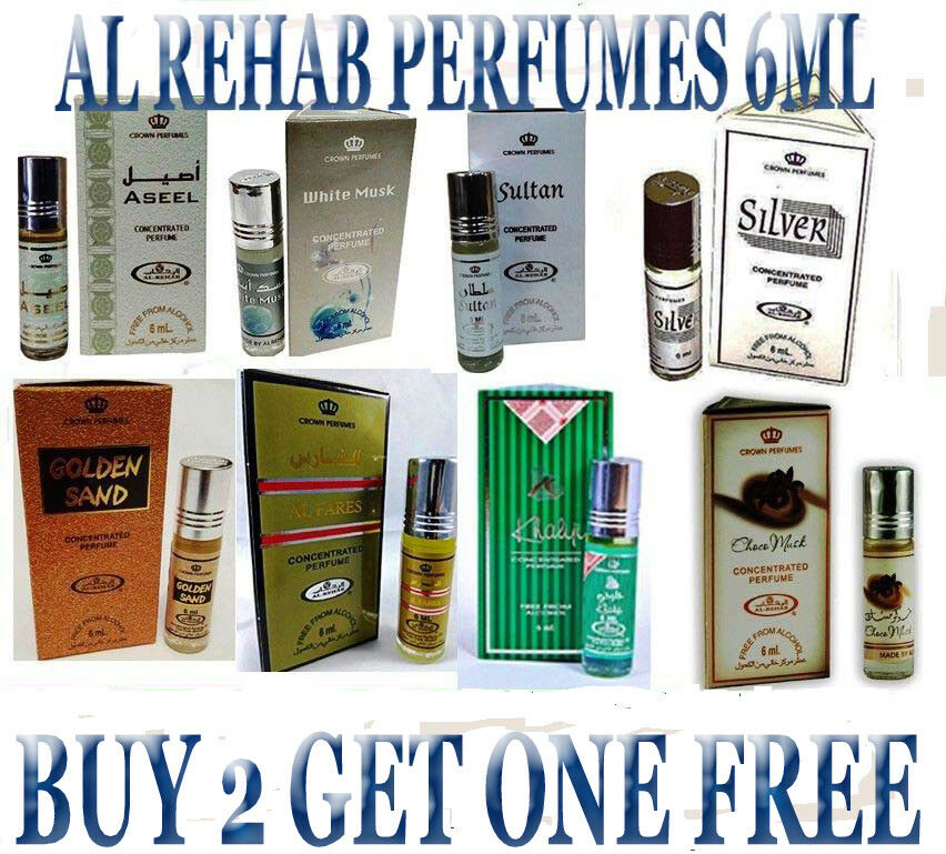 Al-rehab Oil Perfume Roll-on 6ml / Alcohol-free(buy 2 Get 1 Free)