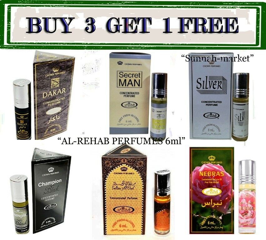 Al-rehab Oil Perfume Roll-on 6ml / Alcohol-free(buy 3 Get 1 Free)usa Seller