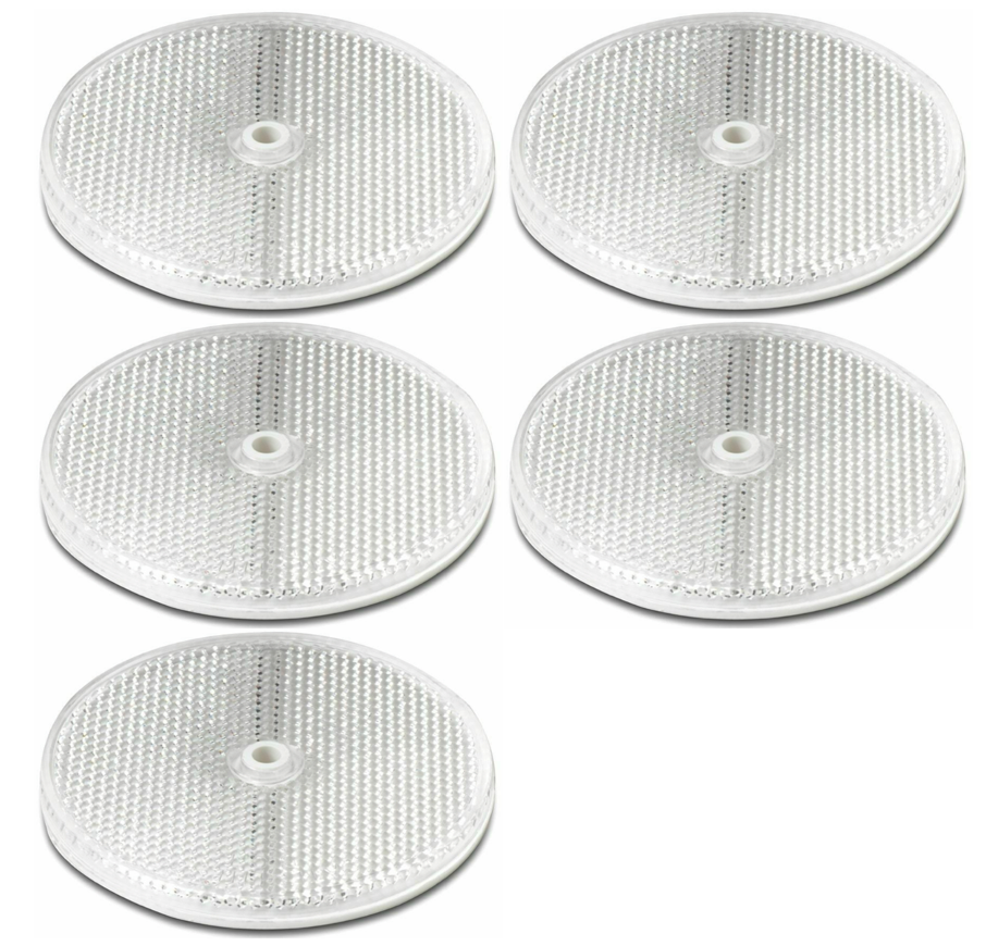 Reflector White Pack of 5 for Trailers Fence 3.165 Ø