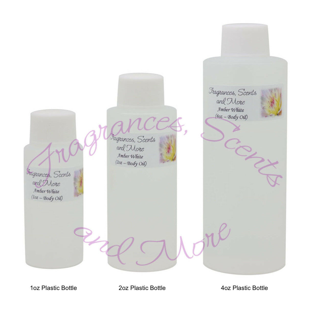 Amber White Perfume/body Oil (7 Sizes) - Free Shipping