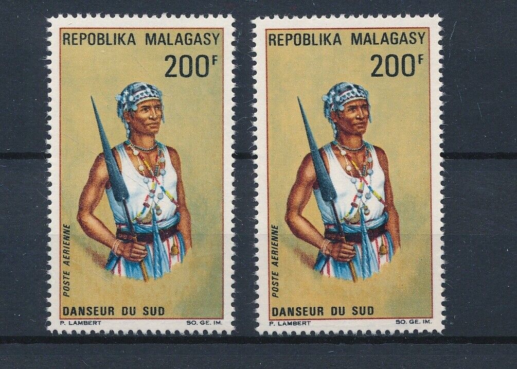 [i472] Madagascar 1967 Air Mail 2x Good Set Of Stamps Very Fine Mnh