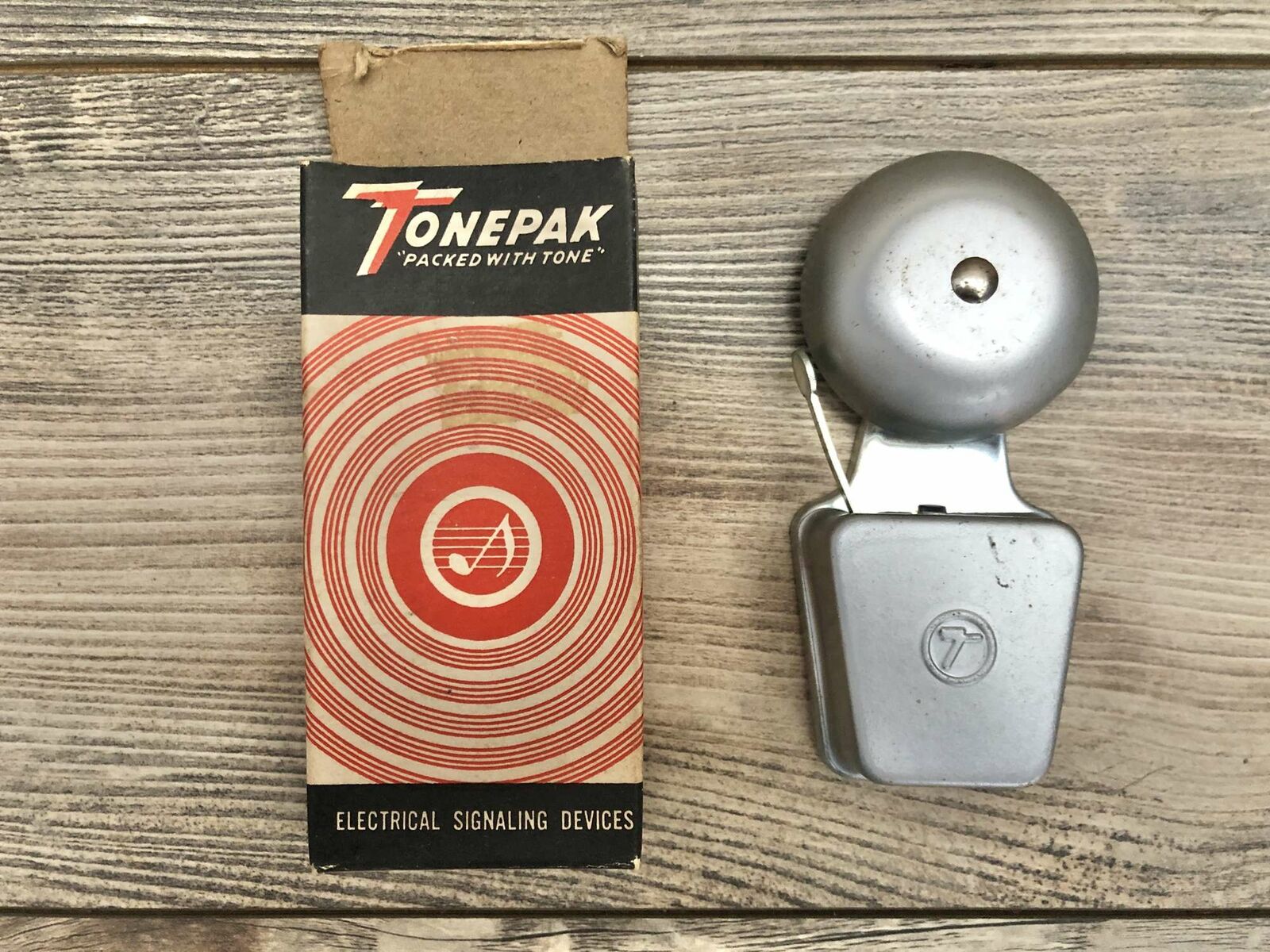 Vintage Tonepak 2-1/2" Bell Doorbell No. 302 Two Coil