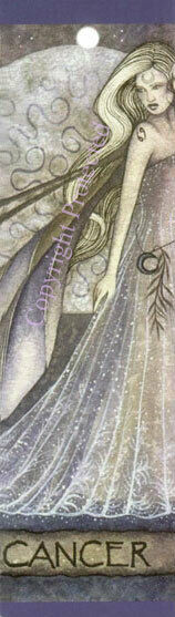 Cancer Zodiac Zodiac Sign Bookmark Fairy Faery Jessica Galbreth Fantasy Art