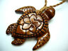 New Genuine Koa Wood Hawaiian Jewelry Turtle Pendant Choker/necklace  # 45041