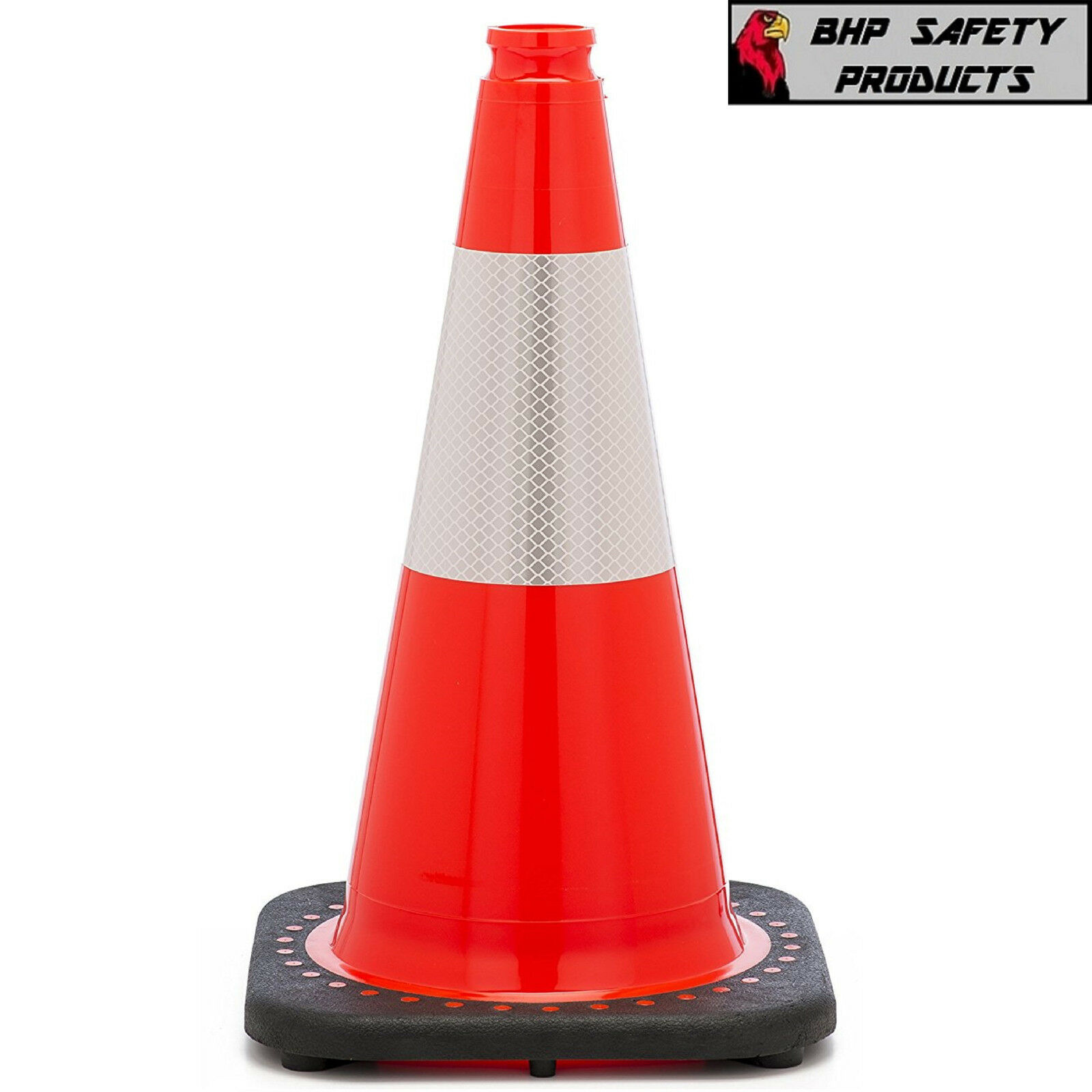 18" Orange Safety Traffic/parking Cone W/ 3m Reflective Collar Jbc Revolution