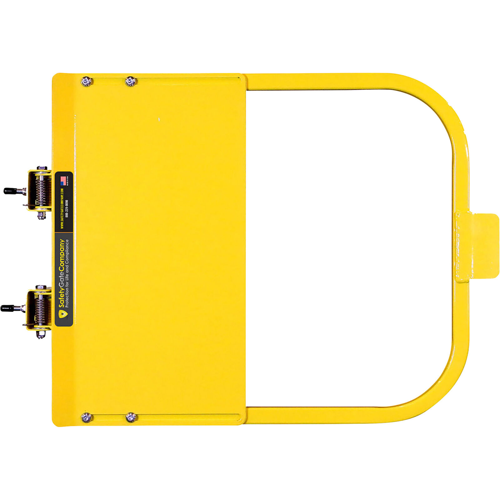 Safety Rail Company Self-Closing Gate - Yellow, 19in.L x 21in.H Model# 400229