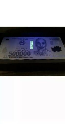 500000 Vietnam Dong. 500,000 Single Vnd Banknote. Vietnamese Banknotes. Cir H