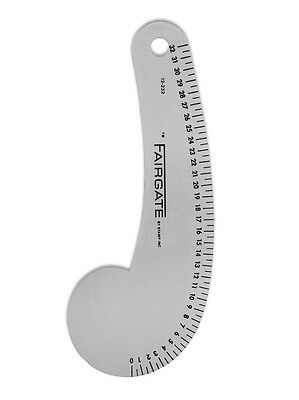 Fairgate 12-232 Vary Form Curve 32 Cm, Metric, Aluminum Ruler Pattern Making