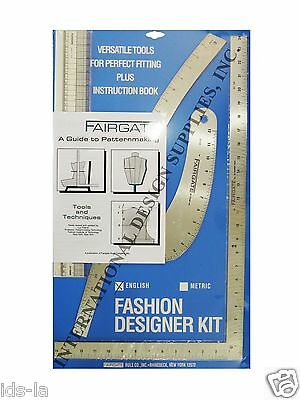 Fairgate 15-102 Fashion Designer's Kit Essential Pattern Making Rulers & Curves