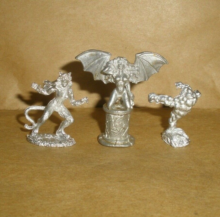 Reaper Dark Heaven Monster Lot X3 Metal Miniatures 2000's