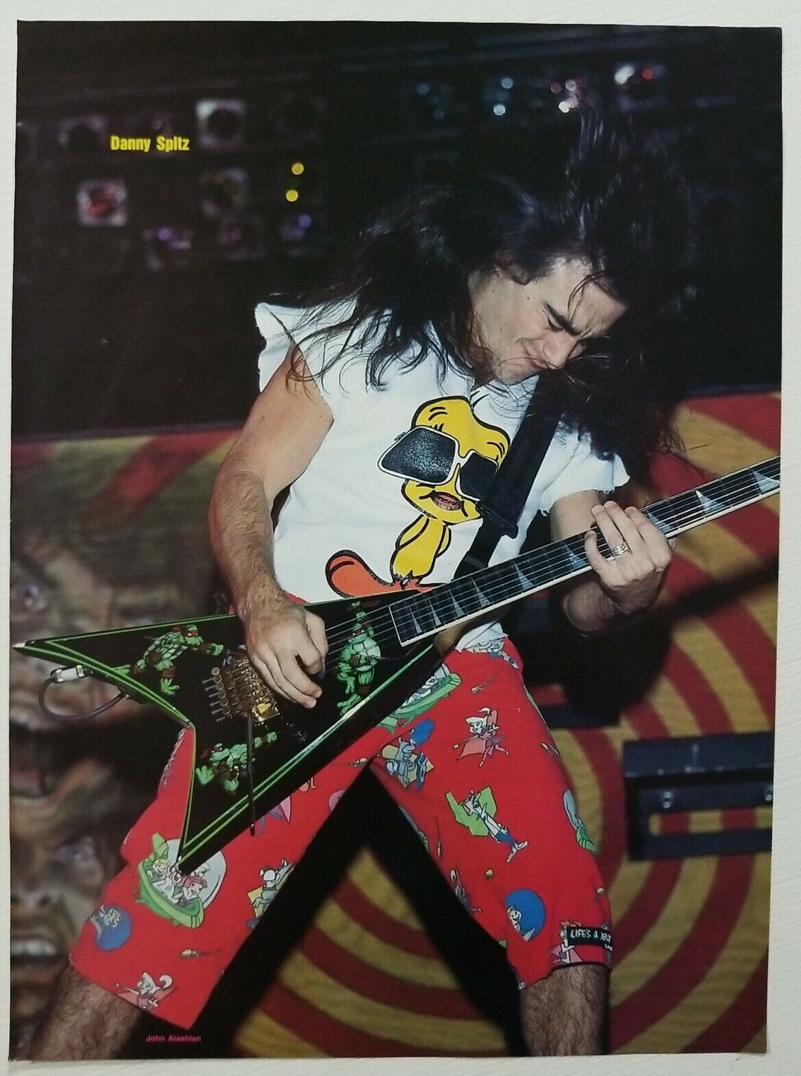 Anthrax / Danny Spitz Tracii Guns Full Page Photo Pinup Poster Magazine Clipping