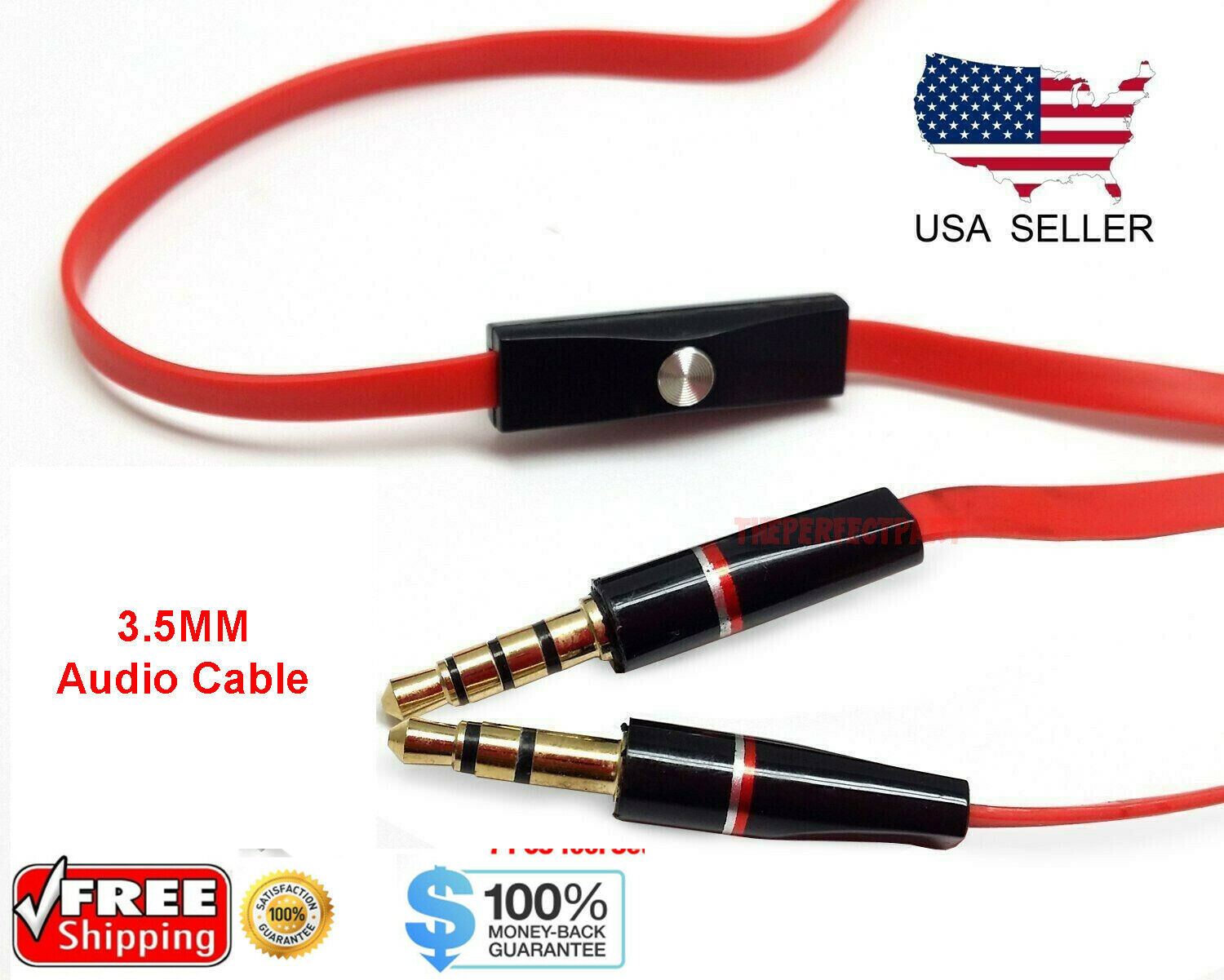 Replacement 3.5mm Audio Cable With Mic Aux Cord For Beats By Dr Dre Headset New