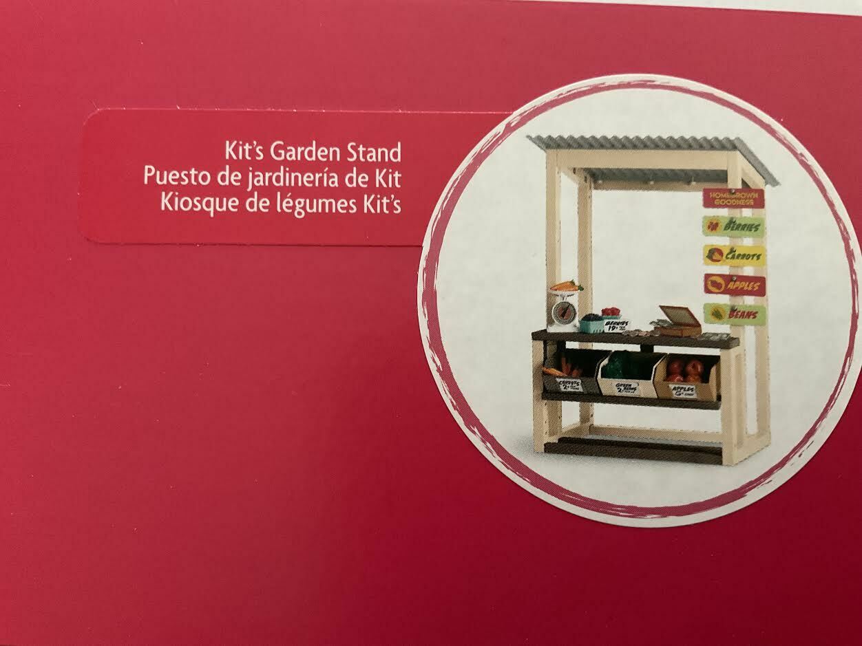 American Girl Kit's Garden Stand Play Set Family Market Nib 2018