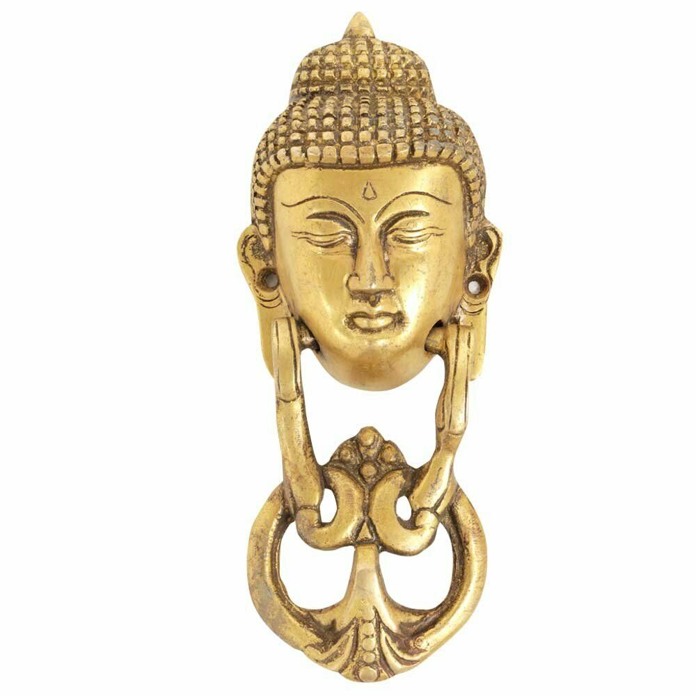 Brass Buddha Face  Door Knockers Showpiece Home Decor Knockers