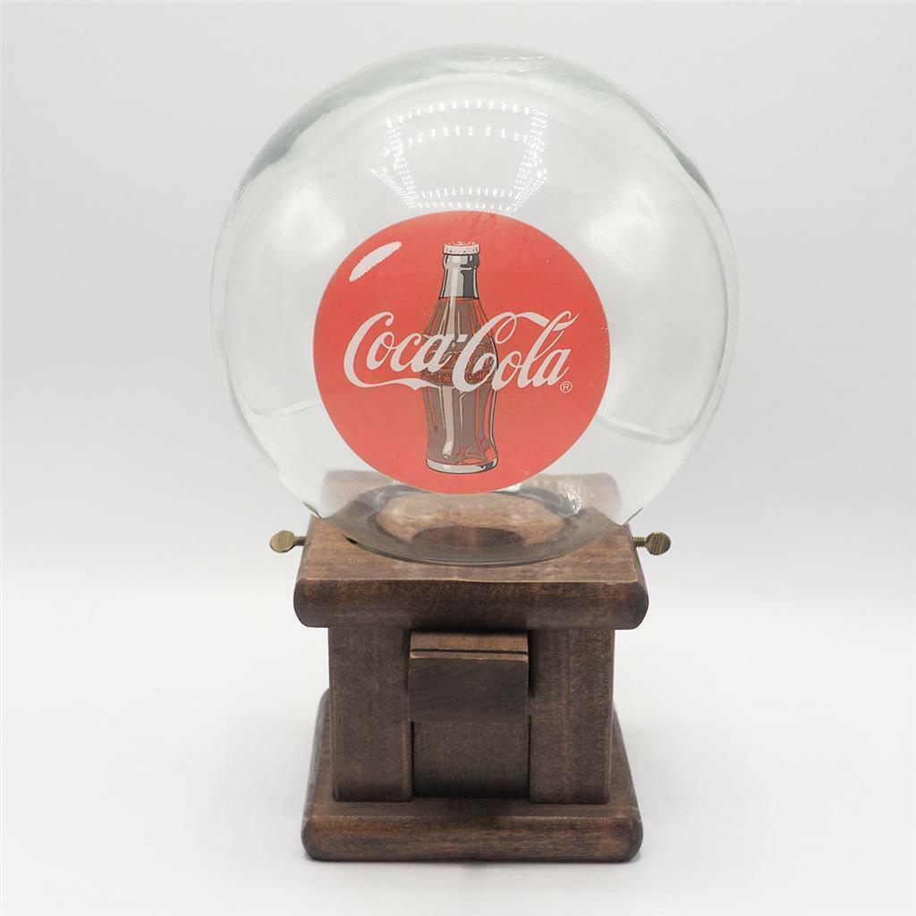Handmade Coca Cola Coke Gumball Machine Wood Base Glass Globe