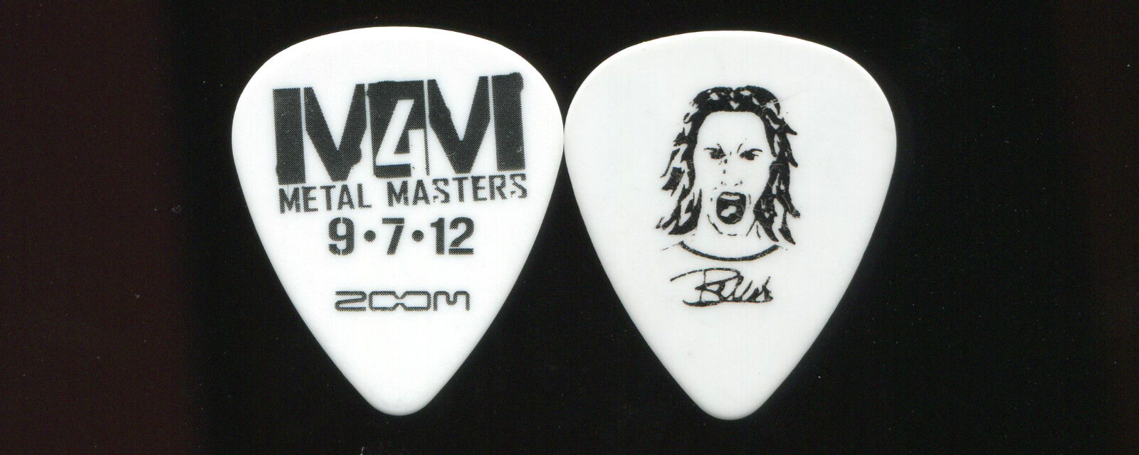 Frank Bello 2012 Metal Masters 4 Clinic Guitar Pick!!! Custom Stage Pick Anthrax