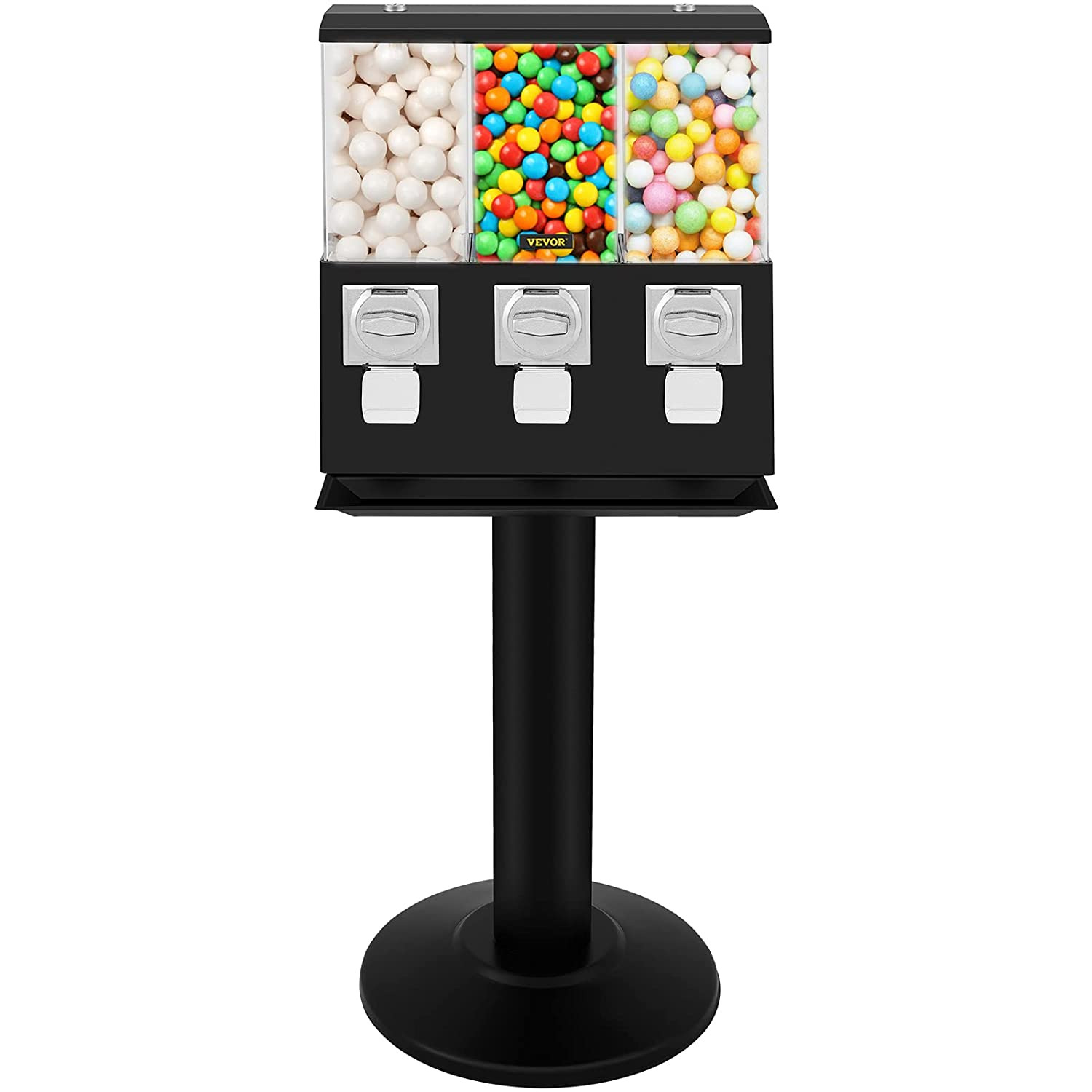 Triple Head Candy Vending Machine, 1-Inch Gumball Vending Machine, Commercial Gu