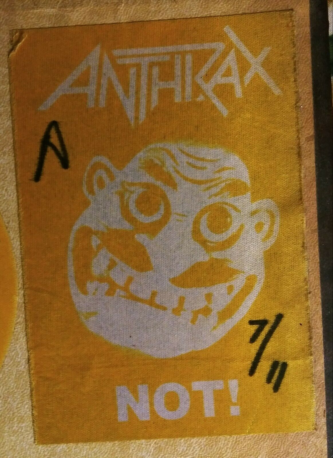 Anthrax Among The Living Tour After Show Pass.