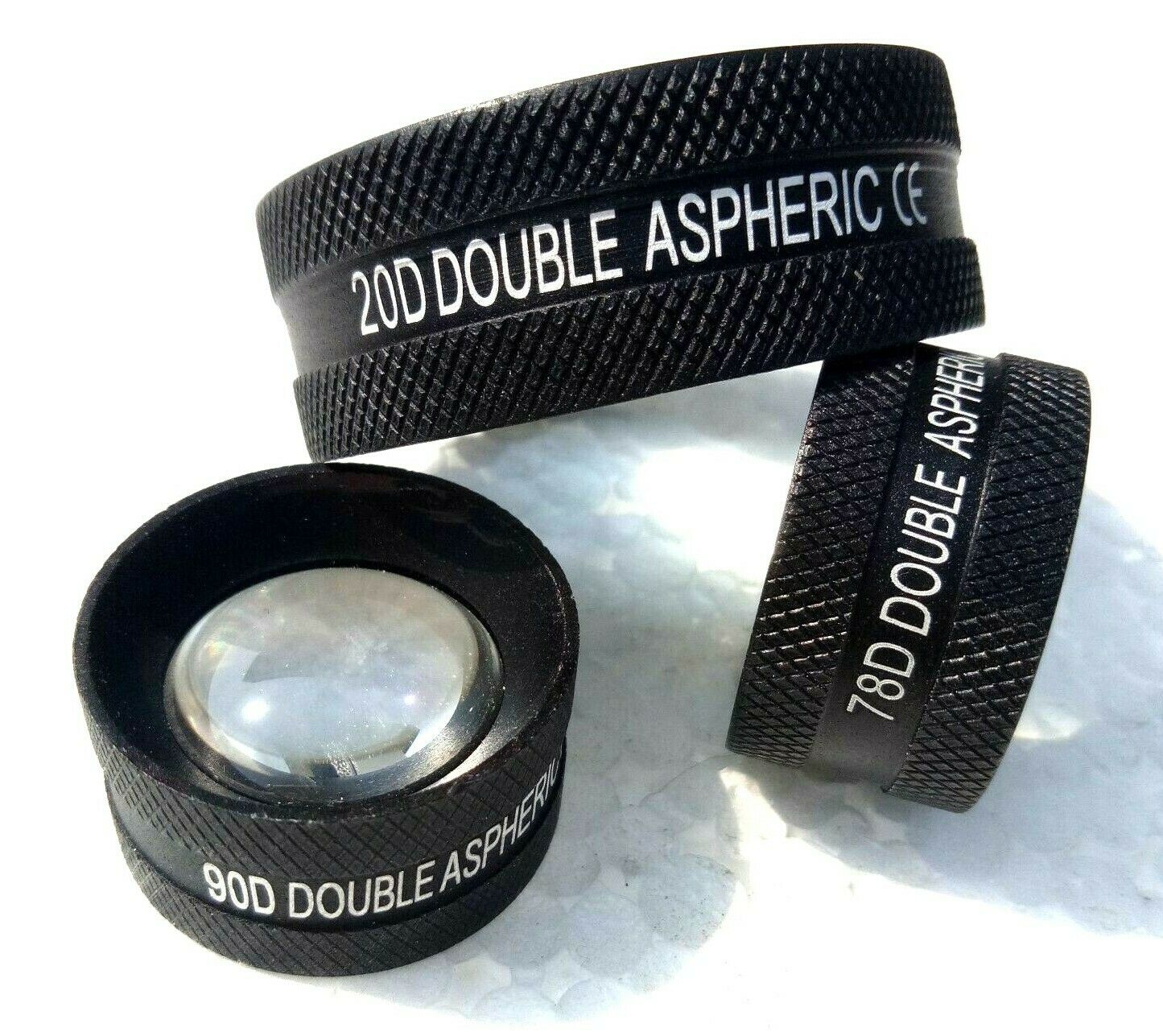 Non Contact Aspheric Slit Lamp Lens 20d, 90d And 78d Ophthalmic Lens Set