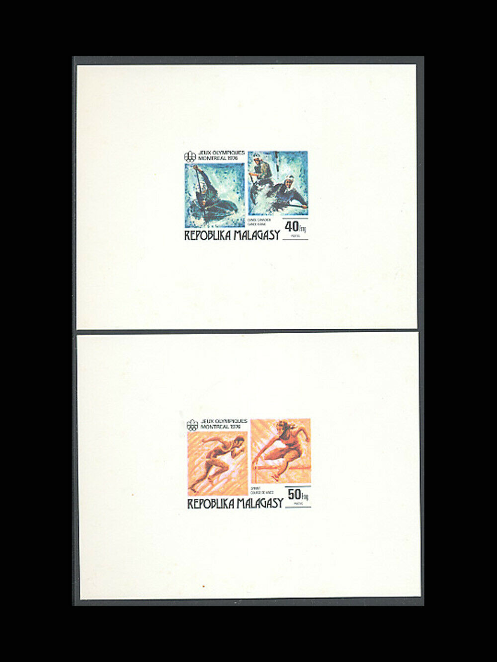 Malagasy, Sc #543-44a, Mnh, 1976, S/s, Deluxe, Olympics, Montreal, Ar6fxz-9