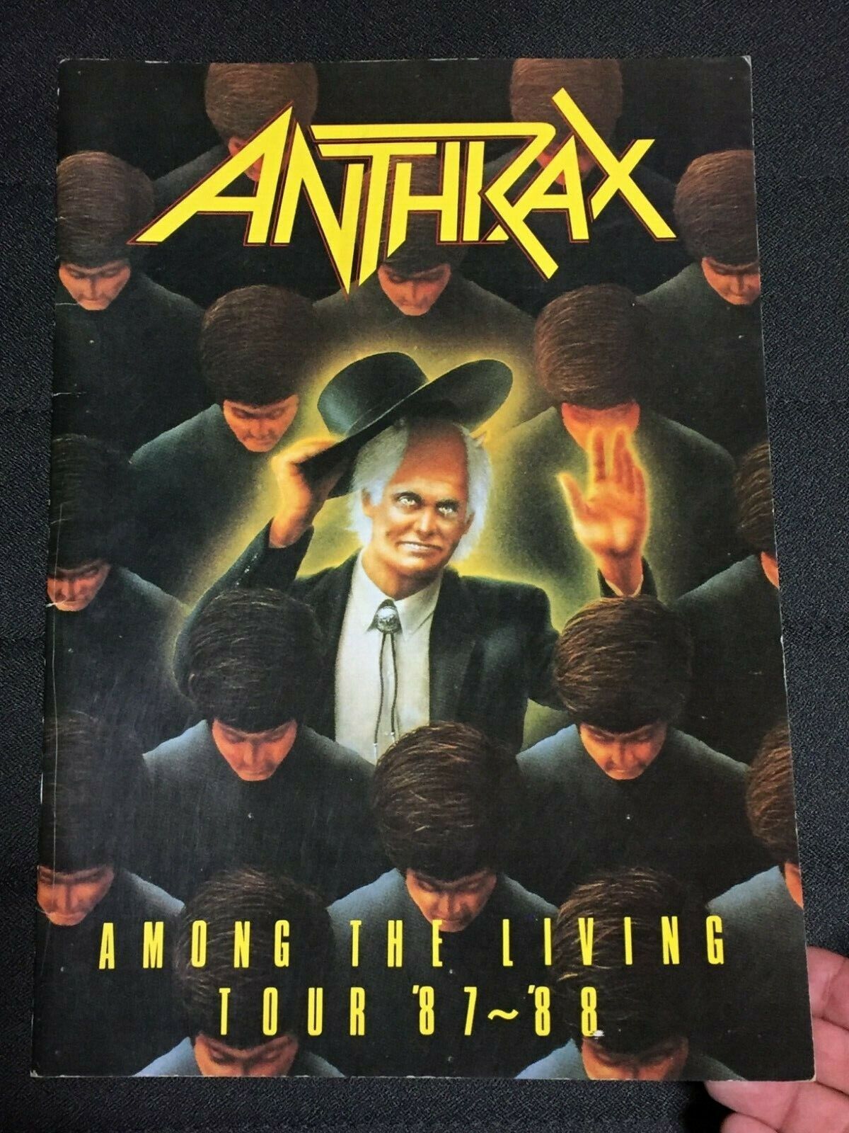 "anthrax" Tourbook Among The Living Tour 1987-88 Booklet