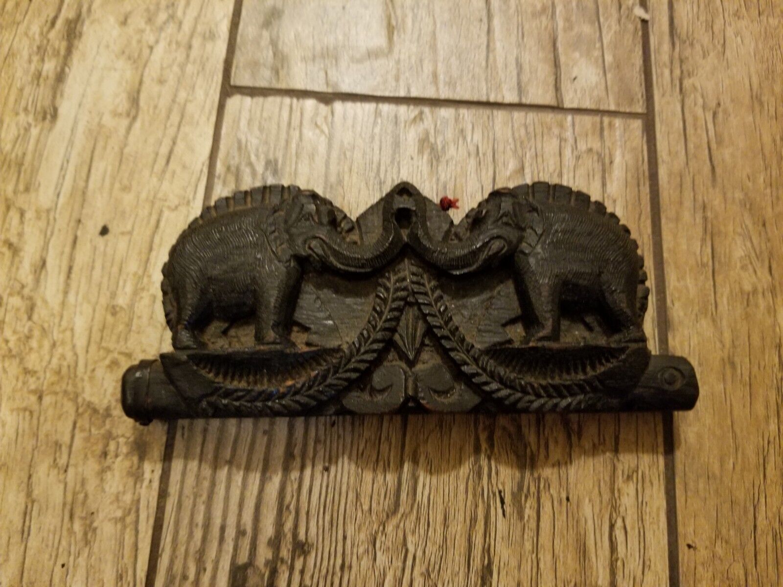 Vintage Southeast Asian Portable Wooden OPIUM SCALE Elephant Excellent Condition