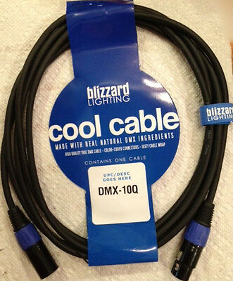 Blizzard Lighting  Dmx-10q "cool Cable"  10' 3-pin Xlr 22 Gauge Dmx Cable