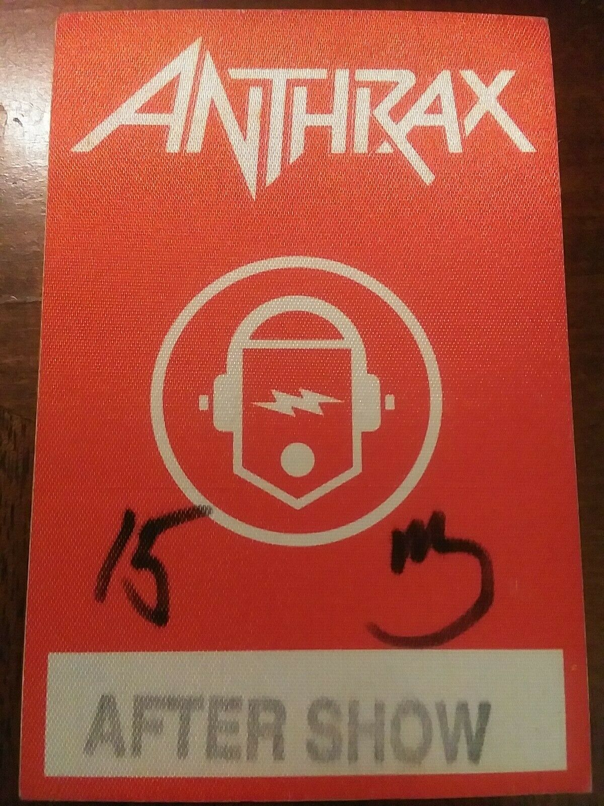 ANTHRAX 1993 Sound Of White Noise Tour Backstage Pass VIP AFTERSHOW CONCERT