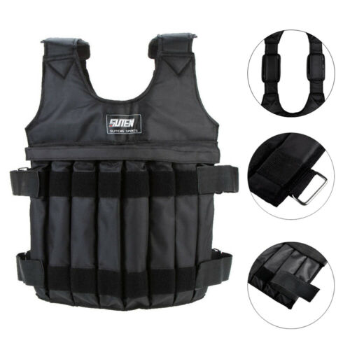 Adjustable Weight Vest 44lb 110lb Weighted Workout Exercise Training Empty