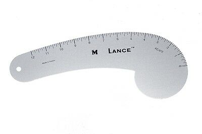 Lance Fc-012, Aluminum French Curve 12" For Fashion Designers, Pattern Making