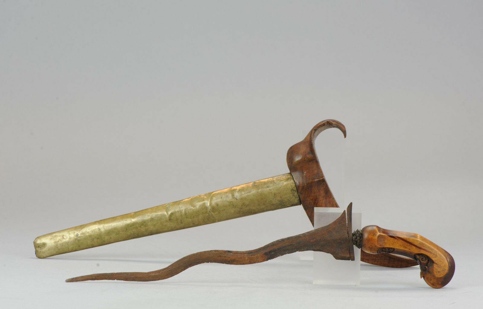 Antique 19/20c Weapon  Keris Ukurian Ceremonial Sword Dagger Southeast Asia I...