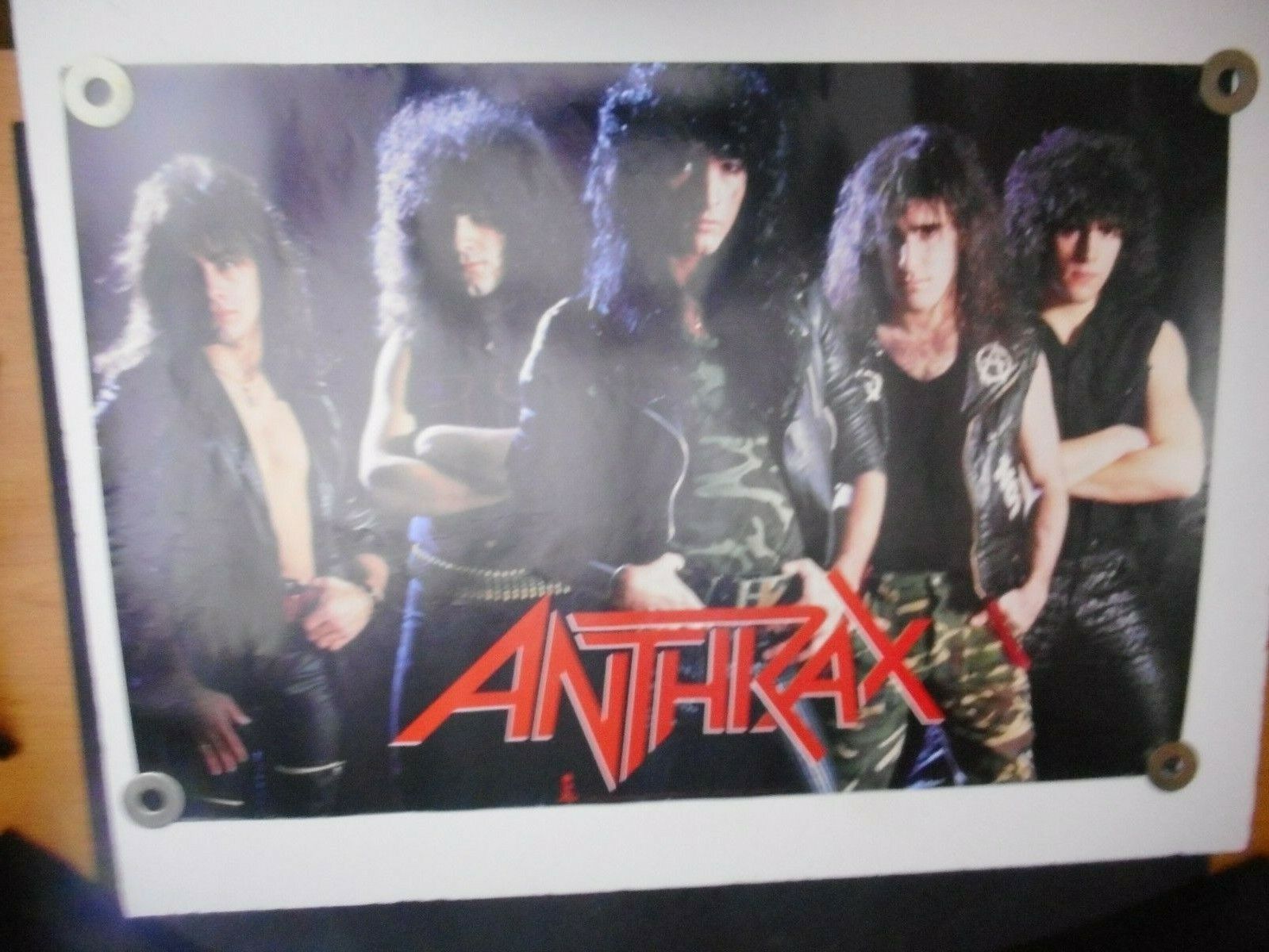 Anthrax  1985  Island  Poster Promo -24 X 36"  Approx