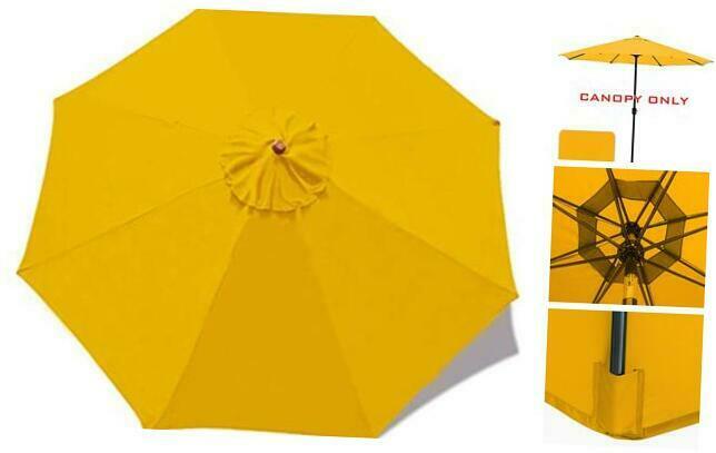 Patio Umbrella Replacement Canopy Market Table Umbrella Canopy 10 Gold