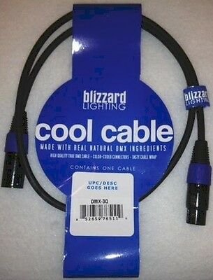 Blizzard Lighting Dmx-3q "cool Cable" 3' Dmx 22 Gauge Cable With 3-pin Xlr Ends