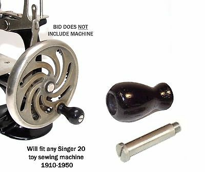 Singer 20 Toy Child Sewhandy Sewing Machine Black Knob & Shoulder Screw