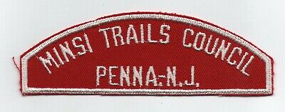 Minsi Trails Council, Penna. - N.j. Rws, Red & White Strip, Mint