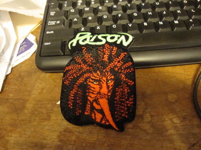 POISON EMBROIDERED IRON ON PATCH 3