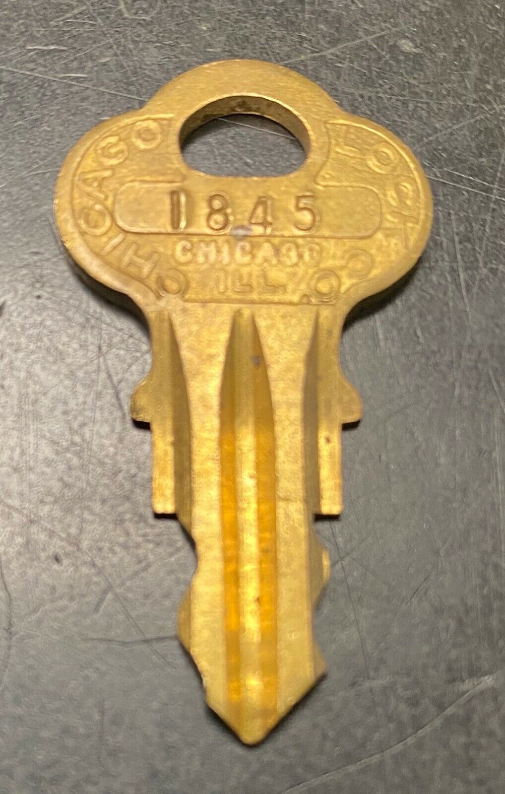 Original Oak Vending Machine Key For Coin-op Lock Peanut Gum Ball